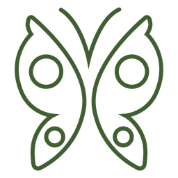 Ícone de borboleta simples Desenho PNG