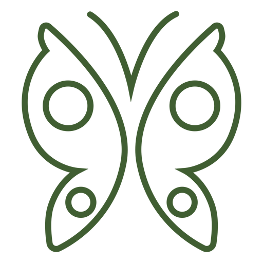 Icono de mariposa simple