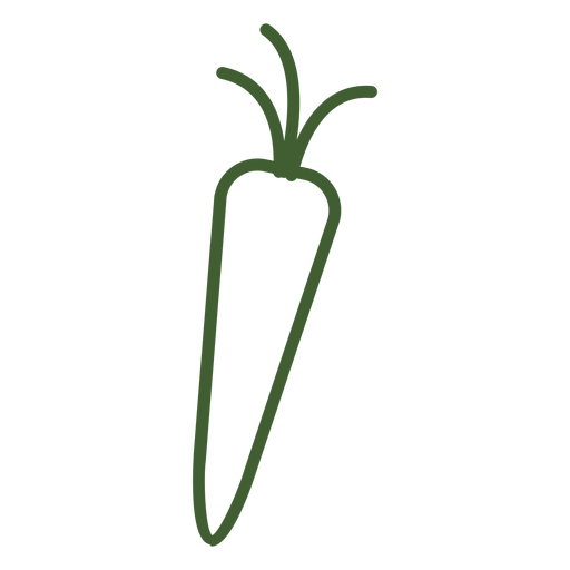 Ícone de cenoura simples Desenho PNG