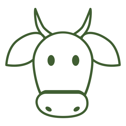 Simple cow icon PNG Design