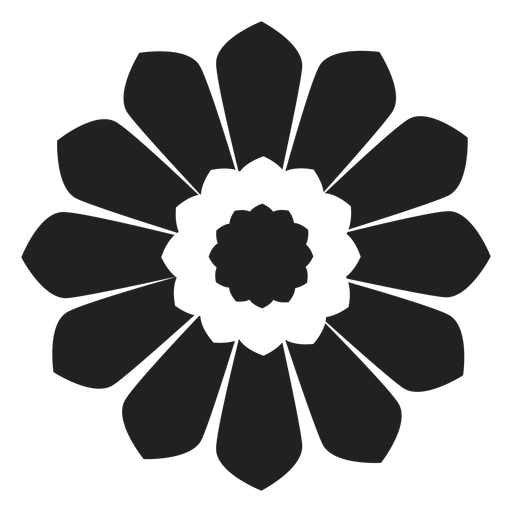 Einfaches Gänseblümchen-Symbol PNG-Design