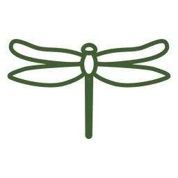 Simple dragonfly icon PNG Design