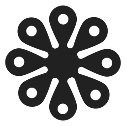 Simple flower blossom icon PNG Design Transparent PNG
