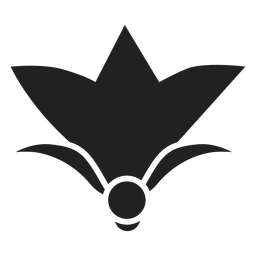 Ícone de flor simples Desenho PNG