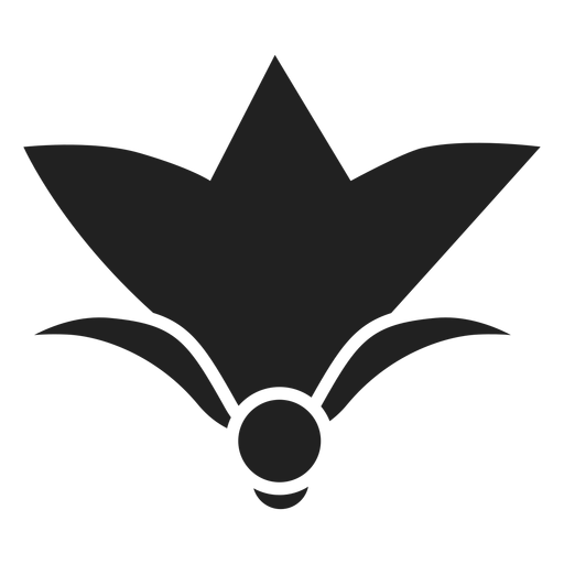 Icono de flor simple Diseño PNG