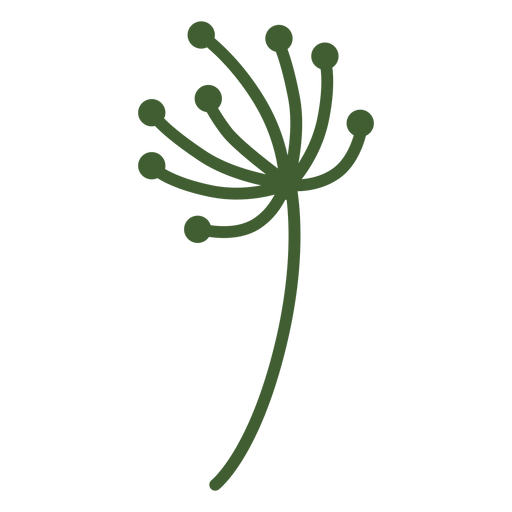 Ícone de ponta de flor simples Desenho PNG
