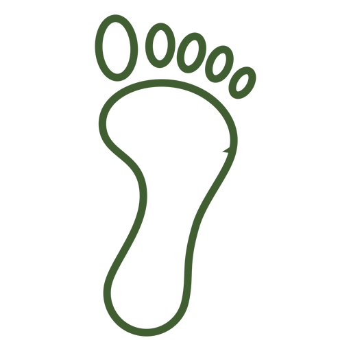 Einfaches Footprint-Symbol PNG-Design