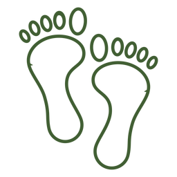 Simple footprint icon foot Simple footprint icon foot