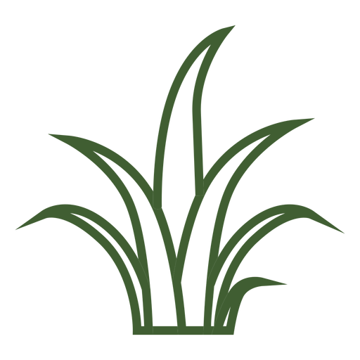 Simple grass icon PNG Design