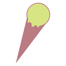 Icono de estilo de línea de helado simple Diseño PNG