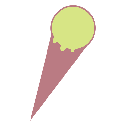 Einfache Eiscreme-Stilikone PNG-Design