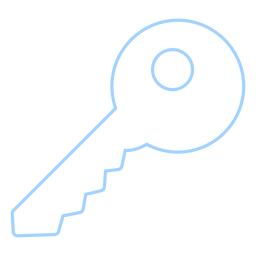 Simple key line style icon PNG Design