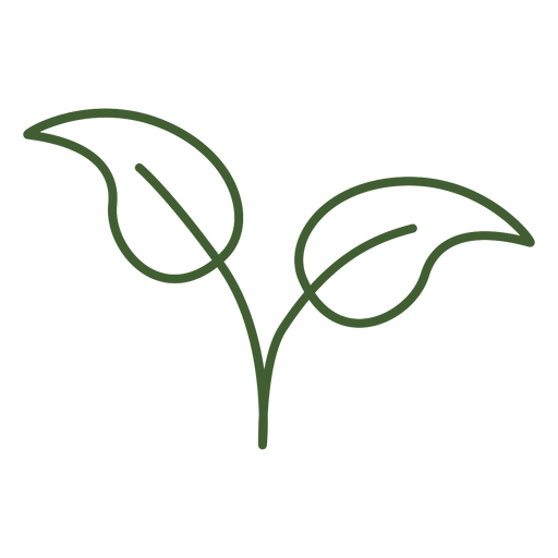 Einfache Blätter Symbol PNG-Design