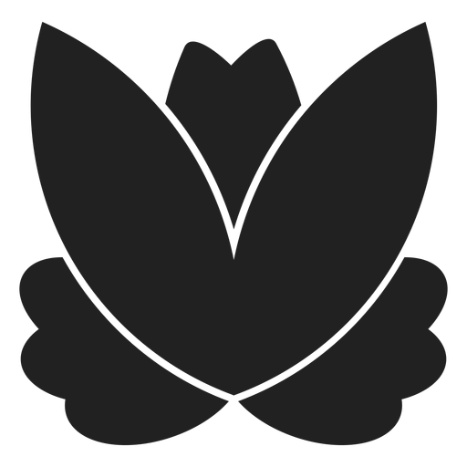 Icono de loto simple Diseño PNG