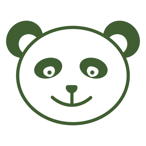 Ícone de panda simples Desenho PNG