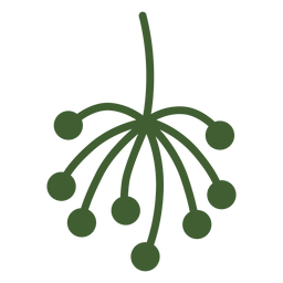 Simple plant tip icon PNG Design