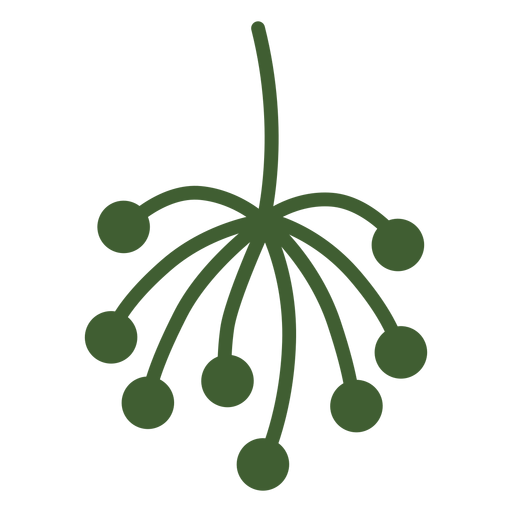 Einfaches Pflanzenspitzensymbol PNG-Design