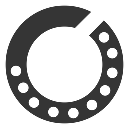 Simple rotary dial icon PNG Design
