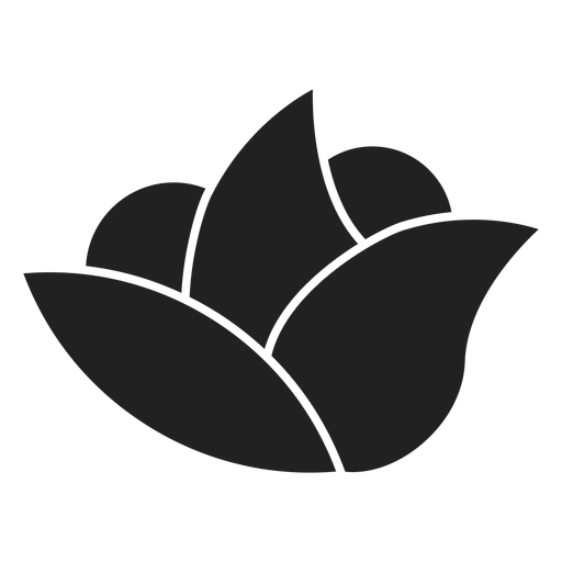 Einfache Spa-Blumenikone PNG-Design