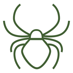 Icono de araña simple Diseño PNG