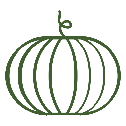 Icono de calabaza simple Diseño PNG