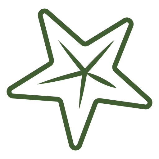 Einfaches Sternsymbol PNG-Design