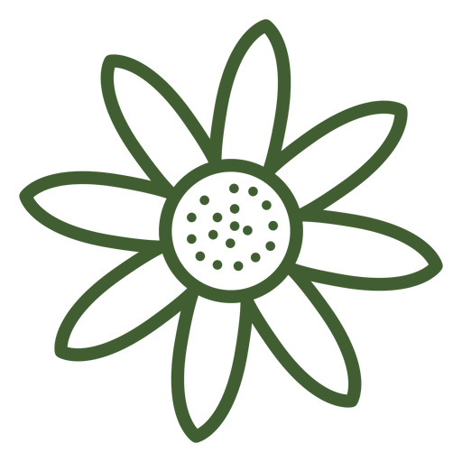 Einfache Sonnenblumenikone PNG-Design