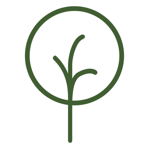 Simple tree icon PNG Design