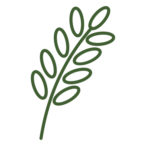 Icono de trigo simple Diseño PNG