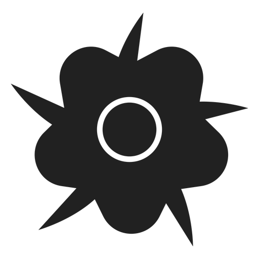 Simple wildflower icon PNG Design