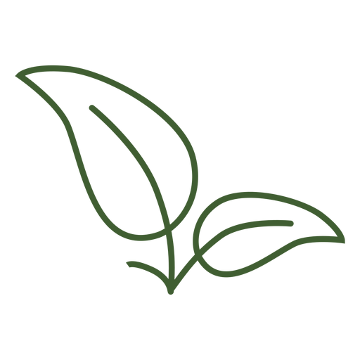 Imagen de icono de hojas simples