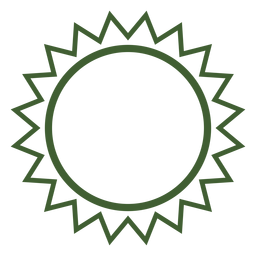 Simple sun icon PNG Design