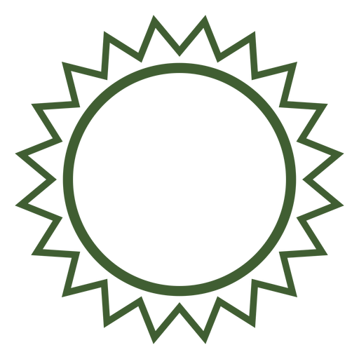 ?cone de sol simples Desenho PNG