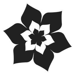 Icono de la flor de seis pétalos Icono de la flor de seis pétalos
