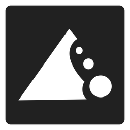 Soil erosion square icon PNG Design