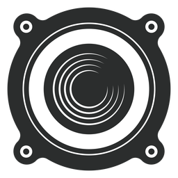 Symbol für die Vorderansicht des Lautsprechers PNG-Design