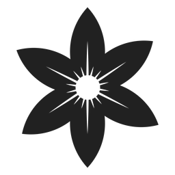 Star flower icon PNG Design