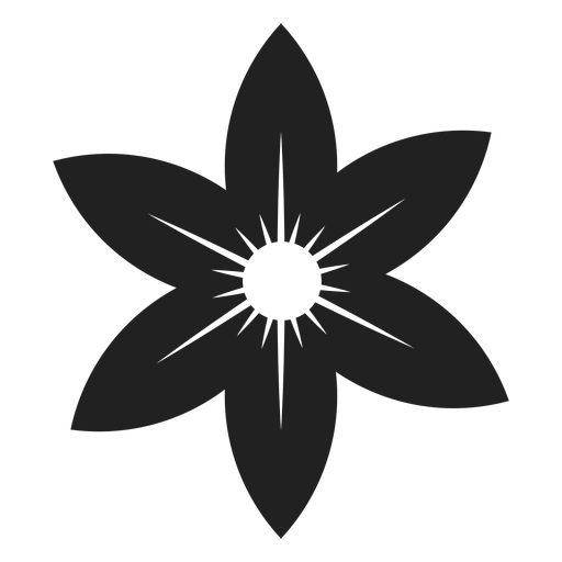Ícone de flor estrela Desenho PNG