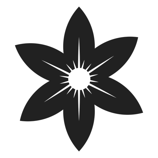 Star flower icon - Transparent PNG & SVG vector file