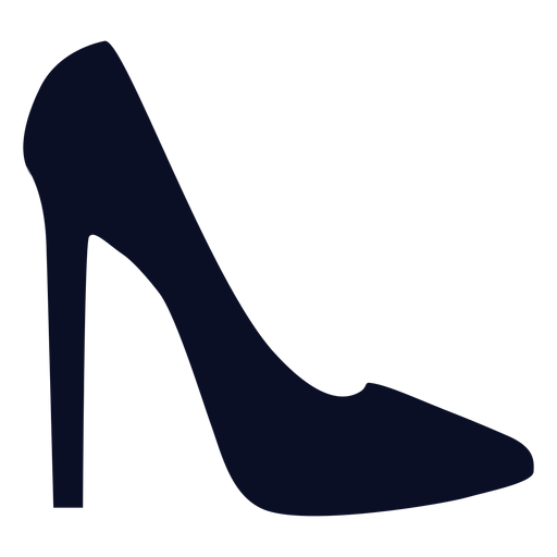 Stilletto shoes silhouette PNG Design