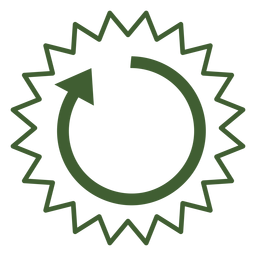 Sun cycle icon PNG Design