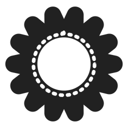 Icono de flor de girasol Diseño PNG