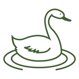 Ícone de cisne Desenho PNG
