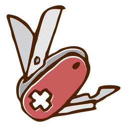 Icono de cuchillo suizo Diseño PNG