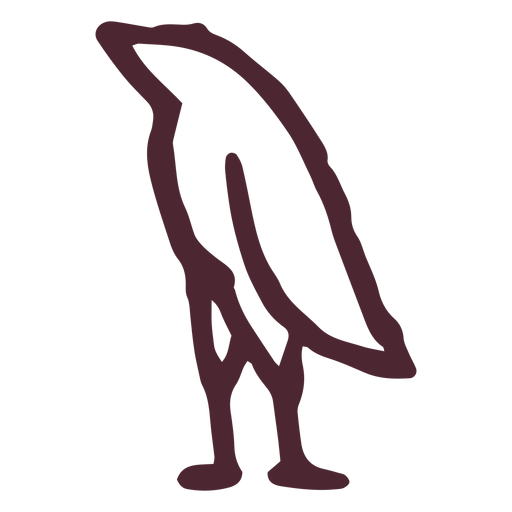 Traditionelles ägyptisches Vogelsymbol PNG-Design