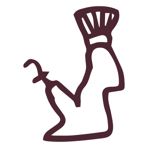 Traditionelles ägyptisches Göttersymbol PNG-Design