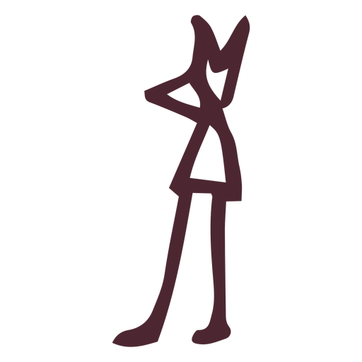 Traditional egyptian praising symbol