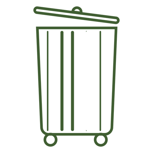 Trash bin icon PNG Design