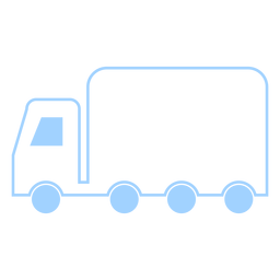 Truck line style icon PNG Design