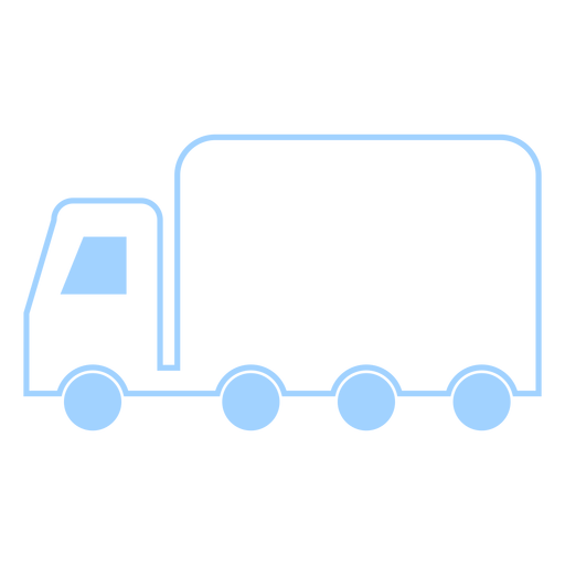 Ícone de estilo de linha de caminhão Desenho PNG